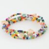 Multi-Strand Seashell Beaded Coil Bracelet