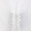 Floral Lace Sheer Poncho Cover-Up – White