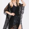 Floral Crochet Lace Tassel Beach Cover-Up
