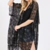 Floral Crochet Lace Tassel Beach Cover-Up
