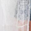Floral Crochet Lace Tassel Beach Cover-Up