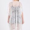 Floral Crochet Lace Tassel Beach Cover-Up
