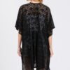 Geometric Tassel Crochet Cover-Up – Black