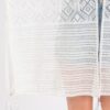 Geometric Tassel Crochet Cover-Up – Black