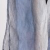 Two-Tone Striped Kimono Cover-Up – Lightweight Beach Wrap