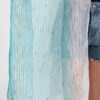 Two-Tone Striped Kimono Cover-Up – Lightweight Beach Wrap