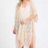 Sheer Tassel Kimono – Distressed Textured Cover-Up