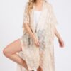 Sheer Tassel Kimono – Distressed Textured Cover-Up