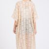 Sheer Tassel Kimono – Distressed Textured Cover-Up