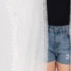 Crochet Kimono Cover-Up with Tassel Trim
