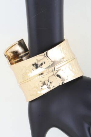 Shiny Multi Cuff Bracelet – Polished Open Cuff