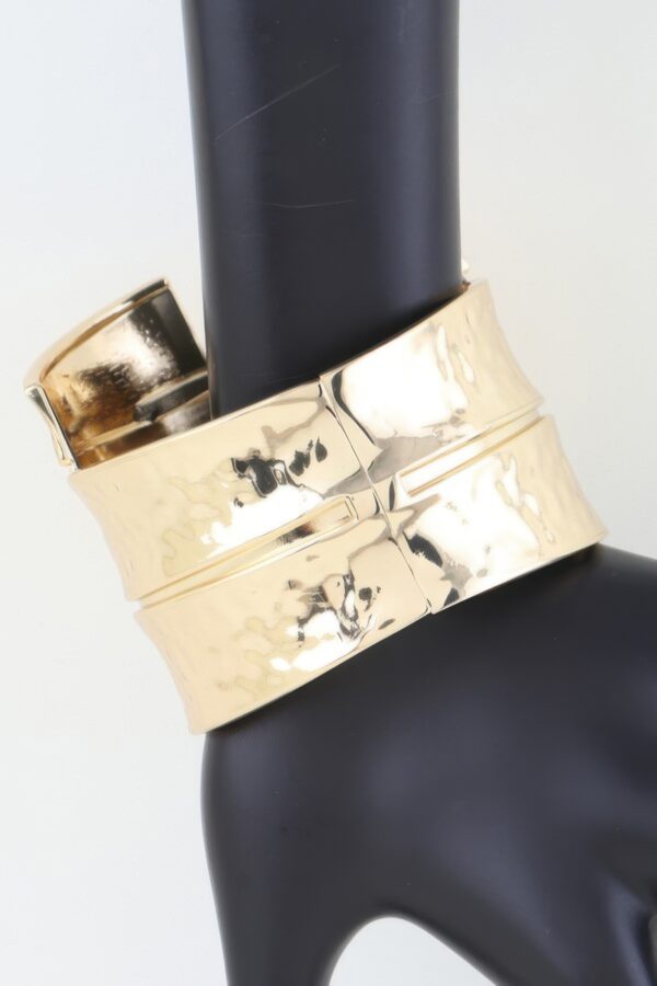 Shiny Multi Cuff Bracelet – Polished Open Cuff