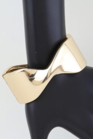 Twisted Open Cuff Bracelet – High-Shine Polished