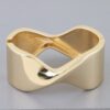 Twisted Open Cuff Bracelet – High-Shine Polished