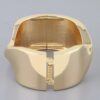 Twisted Open Cuff Bracelet – High-Shine Polished