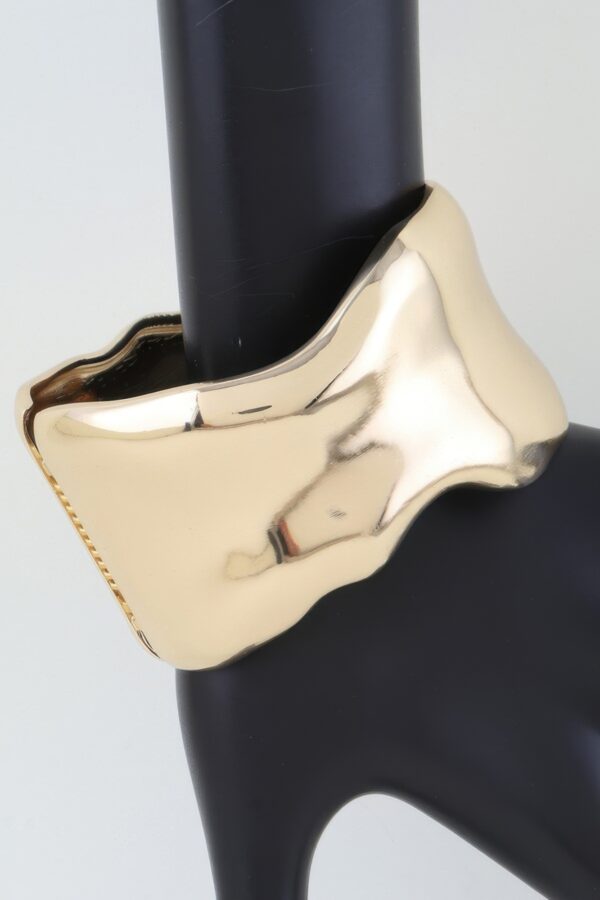 Ripple Cuff Bracelet – Polished Wave Finish