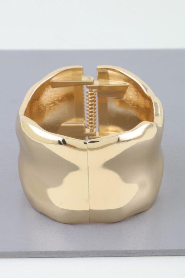 Ripple Cuff Bracelet – Polished Wave Finish