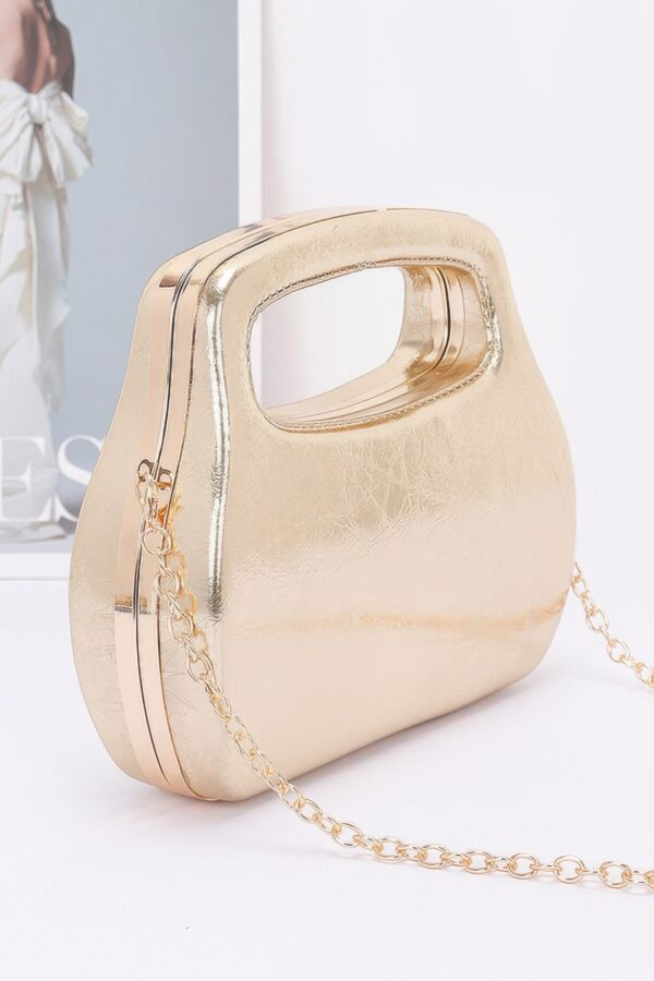 Metallic Case Bag – Structured PU Crossbody