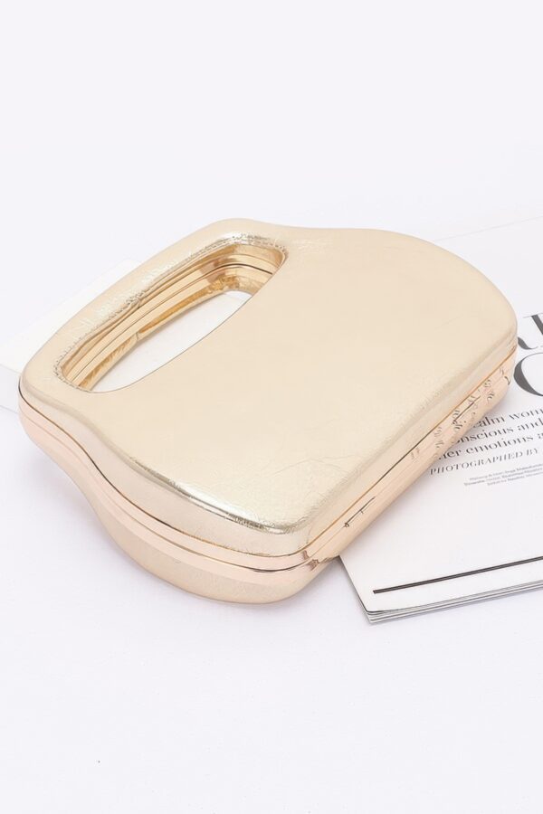 Metallic Case Bag – Structured PU Crossbody