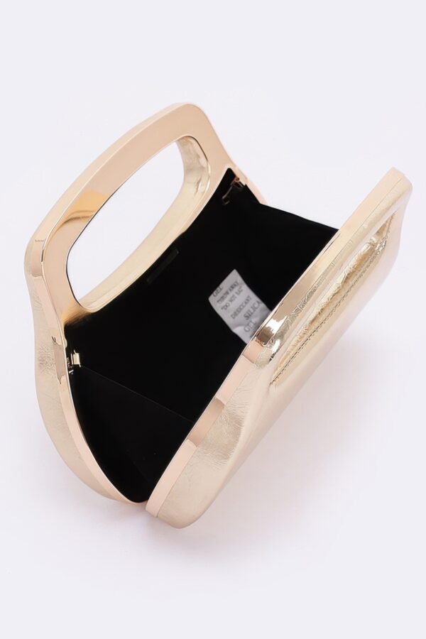 Metallic Case Bag – Structured PU Crossbody
