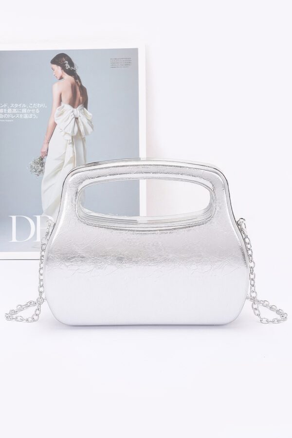 Metallic Case Bag – Structured PU Crossbody