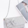 Rhinestone Bow Evening Clutch – Sparkle Party Bag