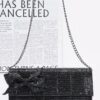 Rhinestone Bow Evening Clutch – Sparkle Party Bag