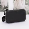 Rhinestone Ribbon Nylon Hard-Case Clutch