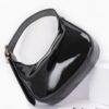 Enamel Hobo Bag with Chain Strap