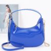 Enamel Hobo Bag with Chain Strap