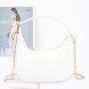 Enamel Hobo Bag with Chain Strap