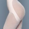 High-Waisted Seamless Boyshorts with Sheer Panels
