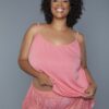 Peyton Jersey & Lace Sleep Set – Sheer Back Cami