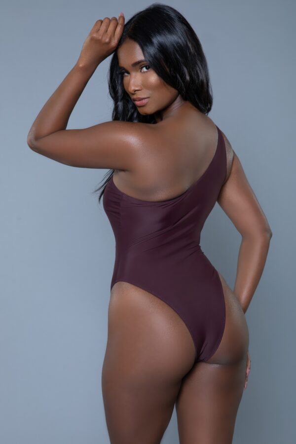 Scarlett One-Shoulder Swimsuit with Keyhole Bandeau