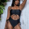 Paisley One-Piece Swimsuit – Square Neck