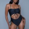 Paisley One-Piece Swimsuit – Square Neck