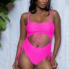 Paisley One-Piece Swimsuit – Square Neck