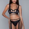Anastasia Strappy Lingerie Set with Sheer Cut-Outs