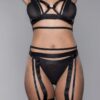 Anastasia Strappy Lingerie Set with Sheer Cut-Outs