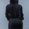 Alyssa Plush Hooded Robe with Satin Piping