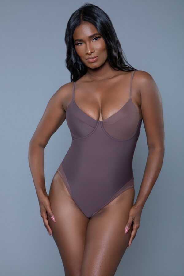 Charlotte One-Piece Swimsuit – Colorblock Padded Cups
