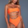 Venetia Bandeau One-Piece Swimsuit – Strappy Cut-Out