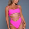 Venetia Bandeau One-Piece Swimsuit – Strappy Cut-Out