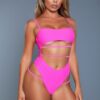 Venetia Bandeau One-Piece Swimsuit – Strappy Cut-Out