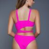 Clara One-Piece Swimsuit – Asymmetrical Square Neck, Black/white