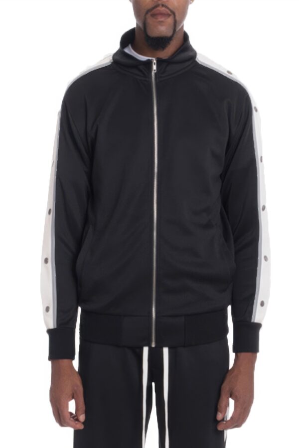 Snap Button Track Jacket – Sporty Snap Accents