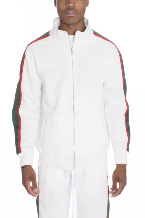 Snap Button Track Jacket – Sporty Snap Accents