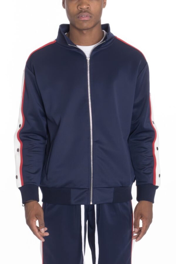 Snap Button Track Jacket – Sporty Snap Accents
