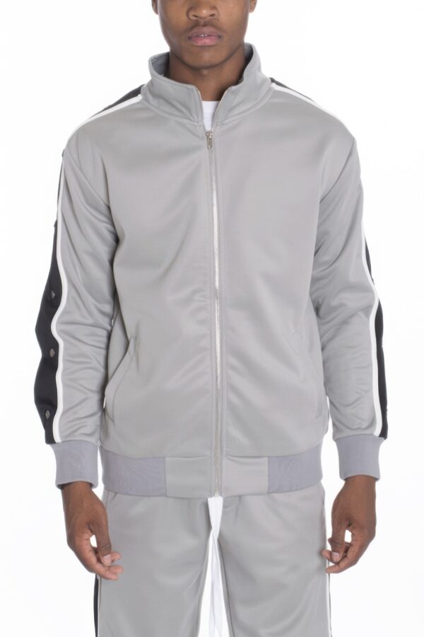 Snap Button Track Jacket – Sporty Snap Accents