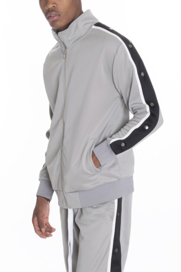 Snap Button Track Jacket – Sporty Snap Accents